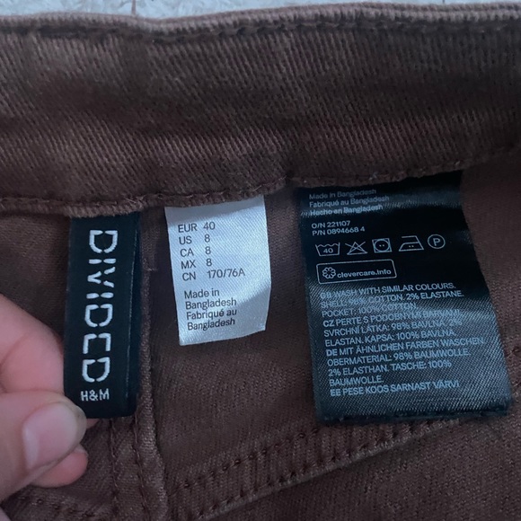 H&M Brown Jeans High Waist - Picture 3 of 4